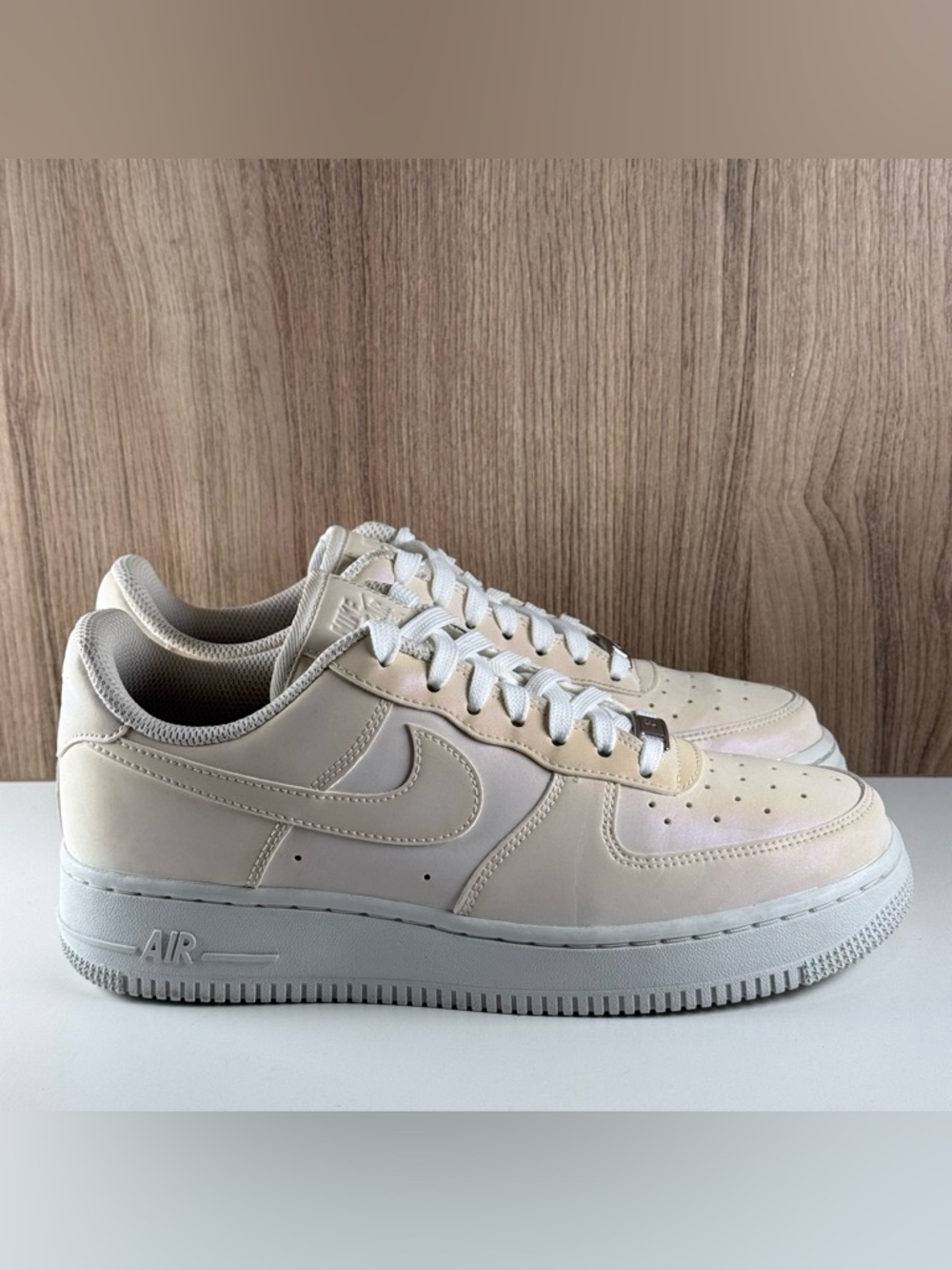 Nike Air Force 1 White White Beyond Pink Iridescent DC2062-100 Women’s Size 8